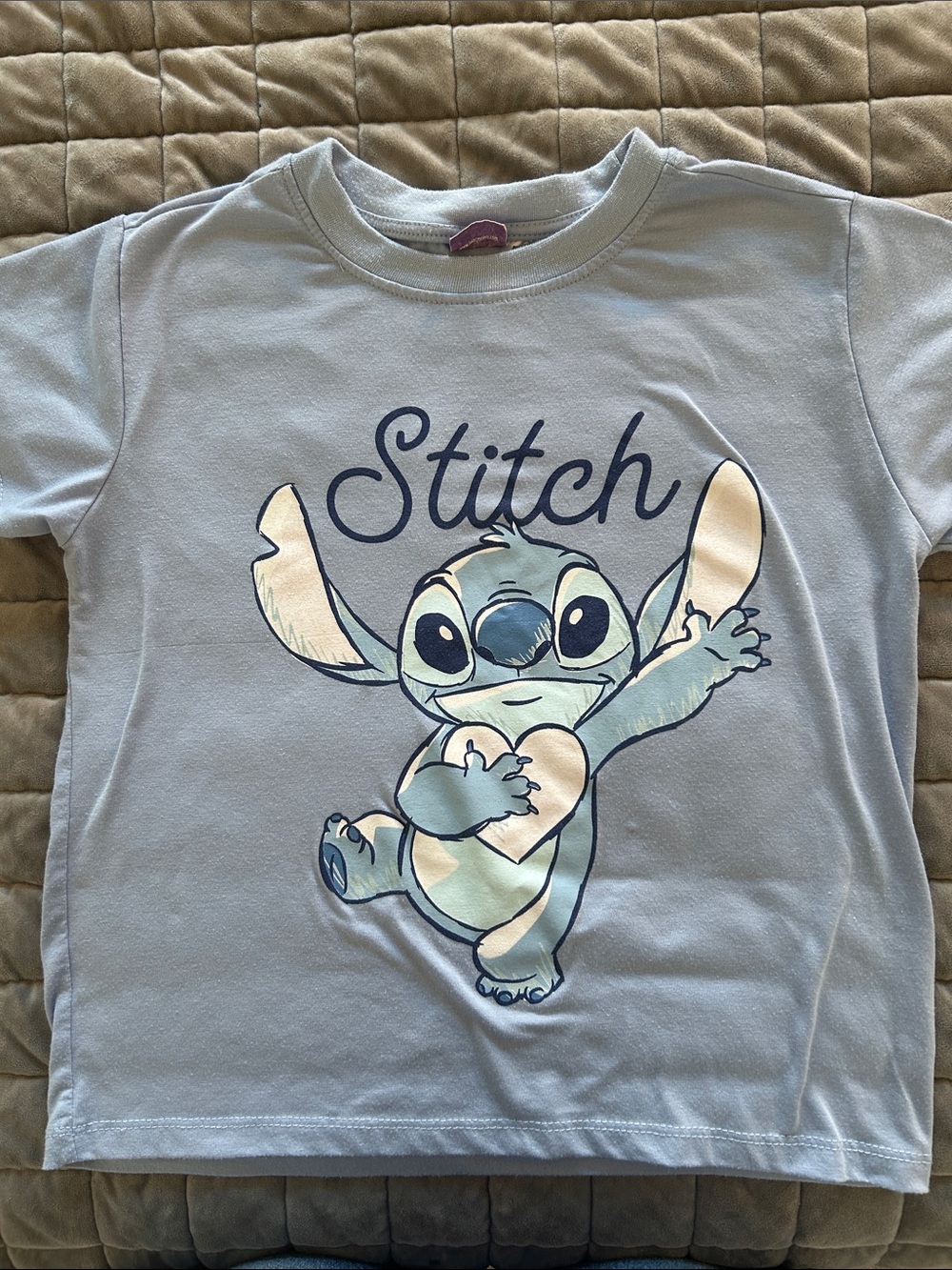 Disney Light Blue Stitch Graphic Tee